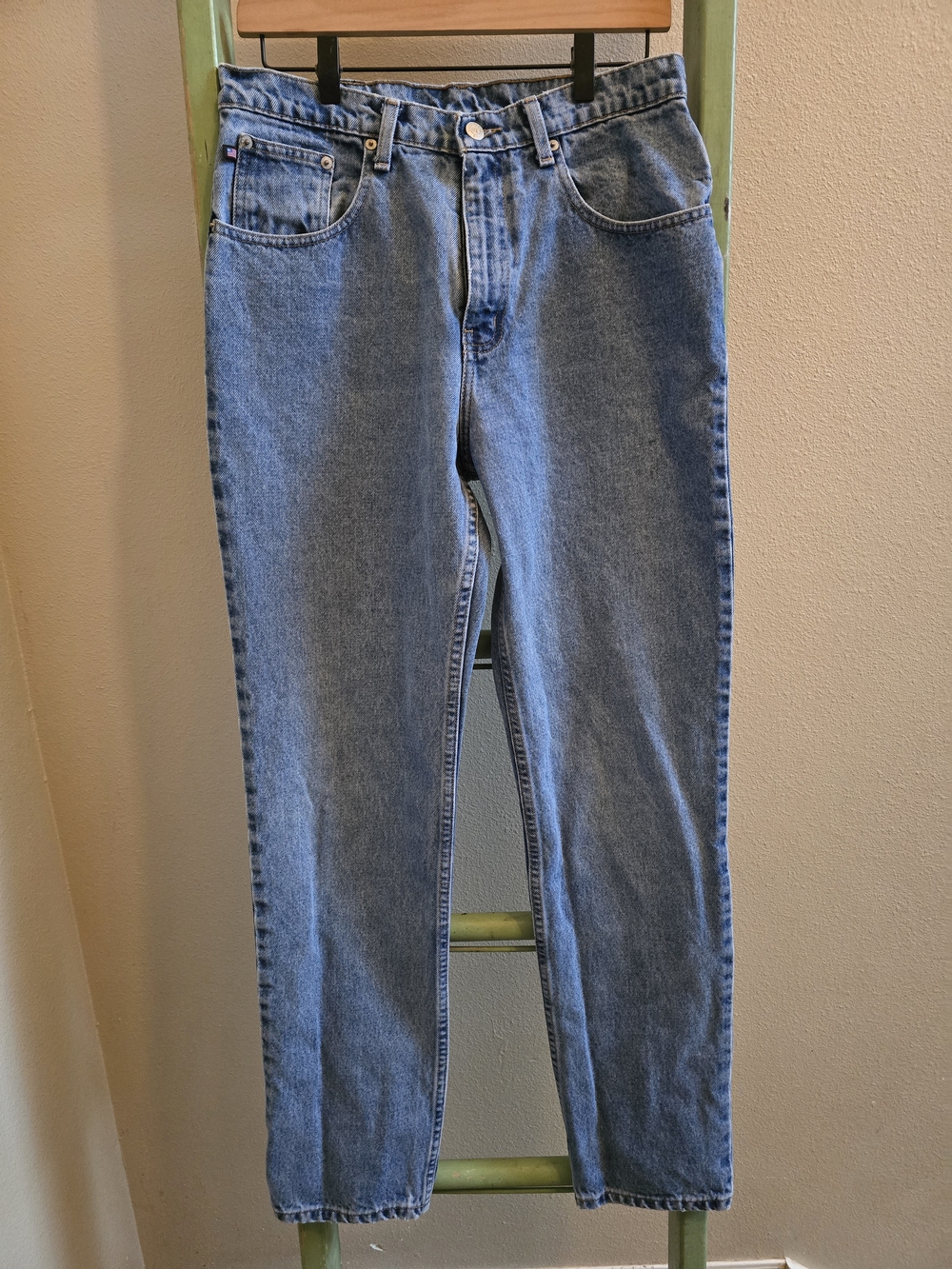 Ralph Lauren Women's Relaxed Fit Jeans, Medium Blue Denim, Sz 12x33
